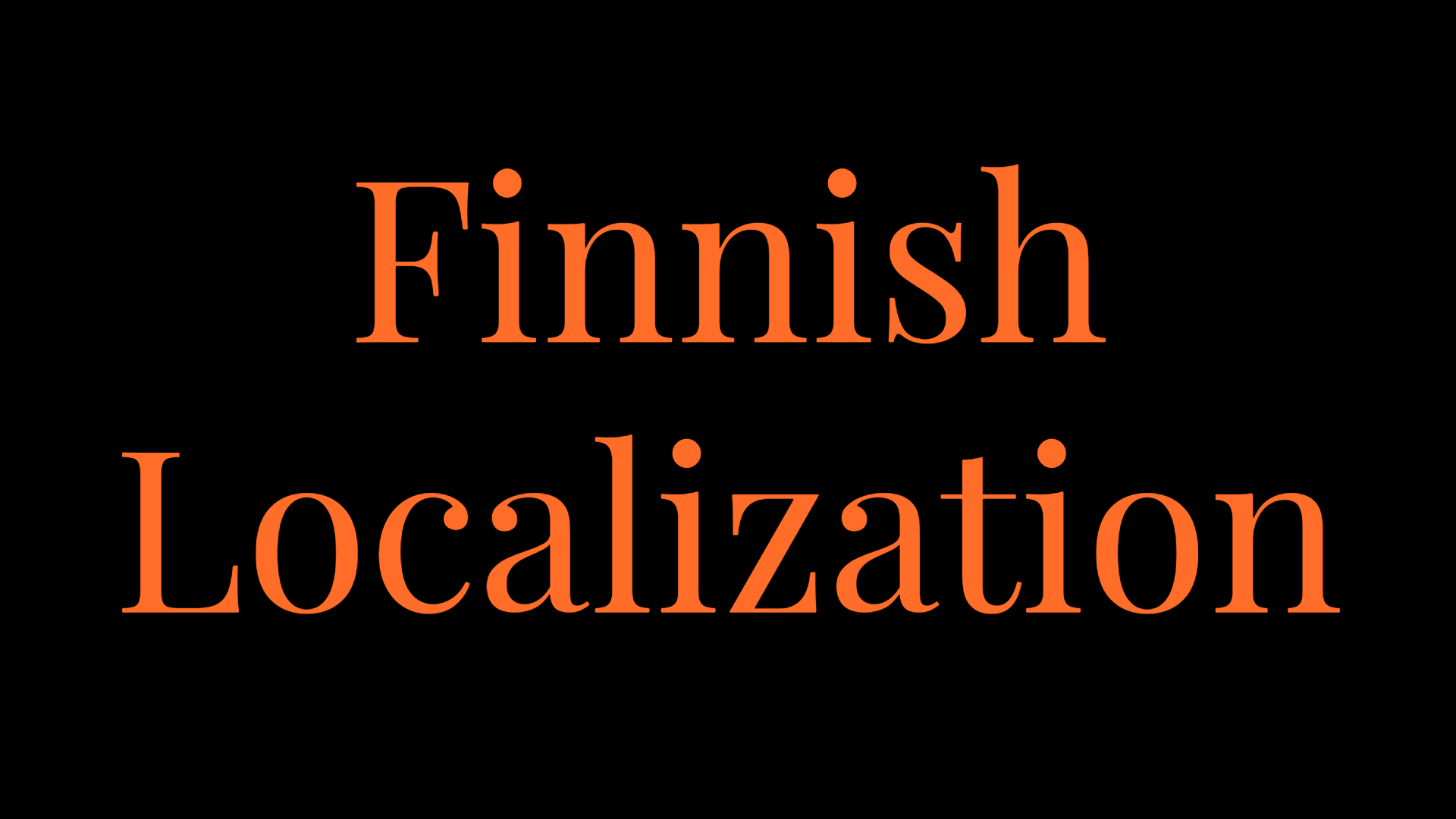 Finnish Localization